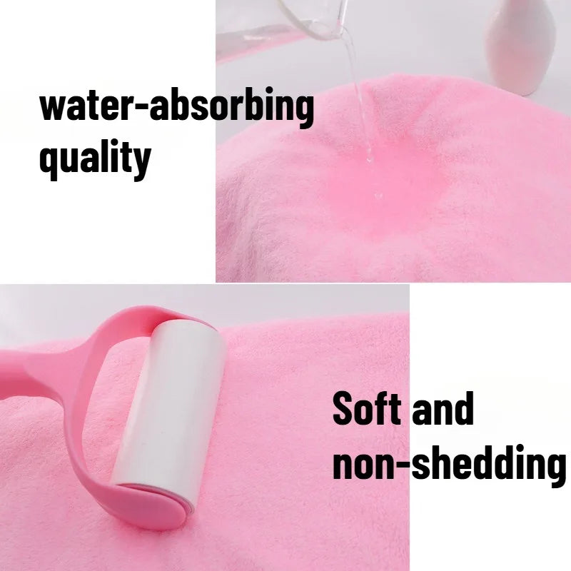 2PC Oversized Bath Towels Set Super Soft Highly Absorbent Quick-drying Coral Velvet Bath Towel For Adults Hotel & Spa Use
