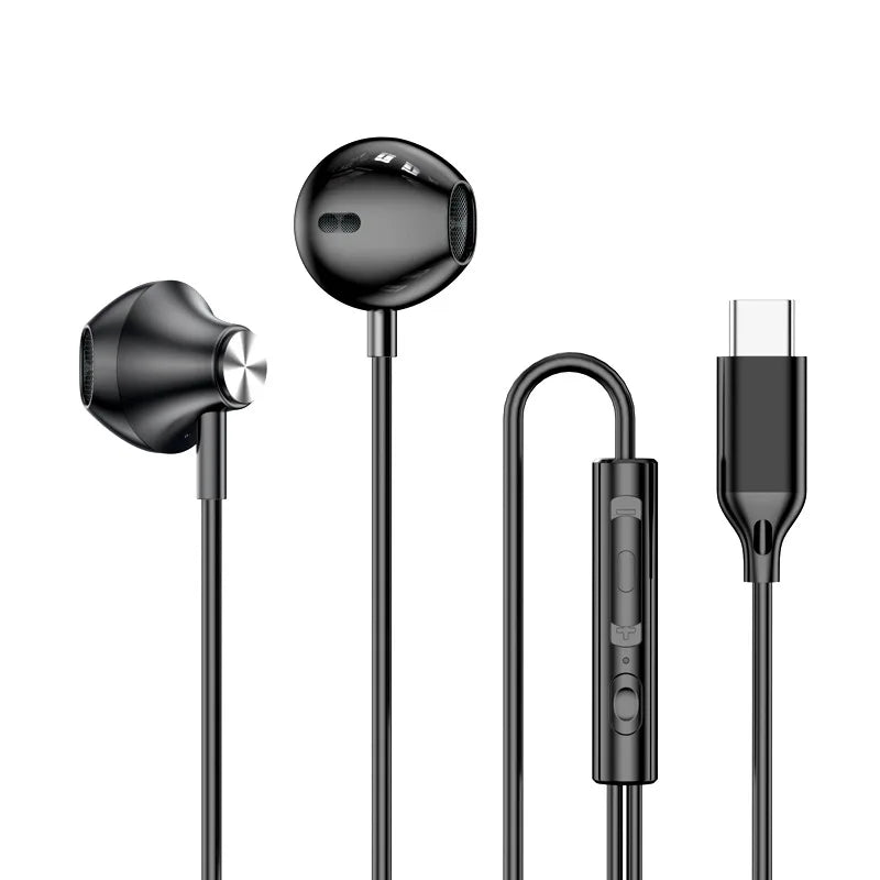 For Samsung Headphones USB Type C Earphones 3.5mm Headset With MIC Remote Control Earplugs For Galaxy S26 S25 S24 S23 S22 Ultra