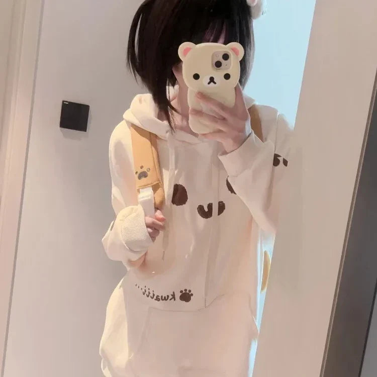 Sudadera con capucha "UwU Cat Face"