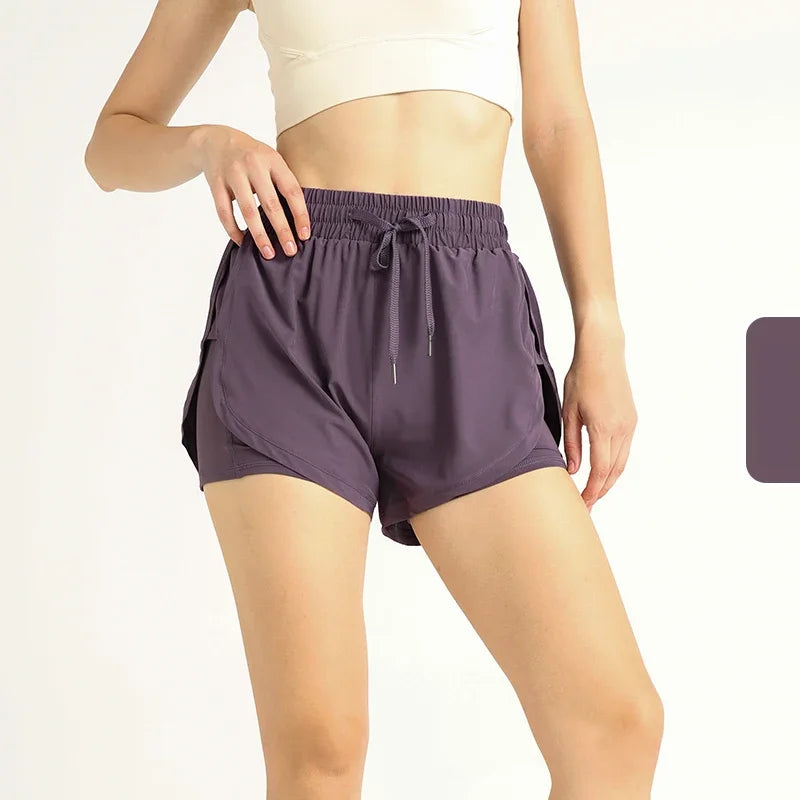 Lightweight High Waisted Yoga Shorts for Women