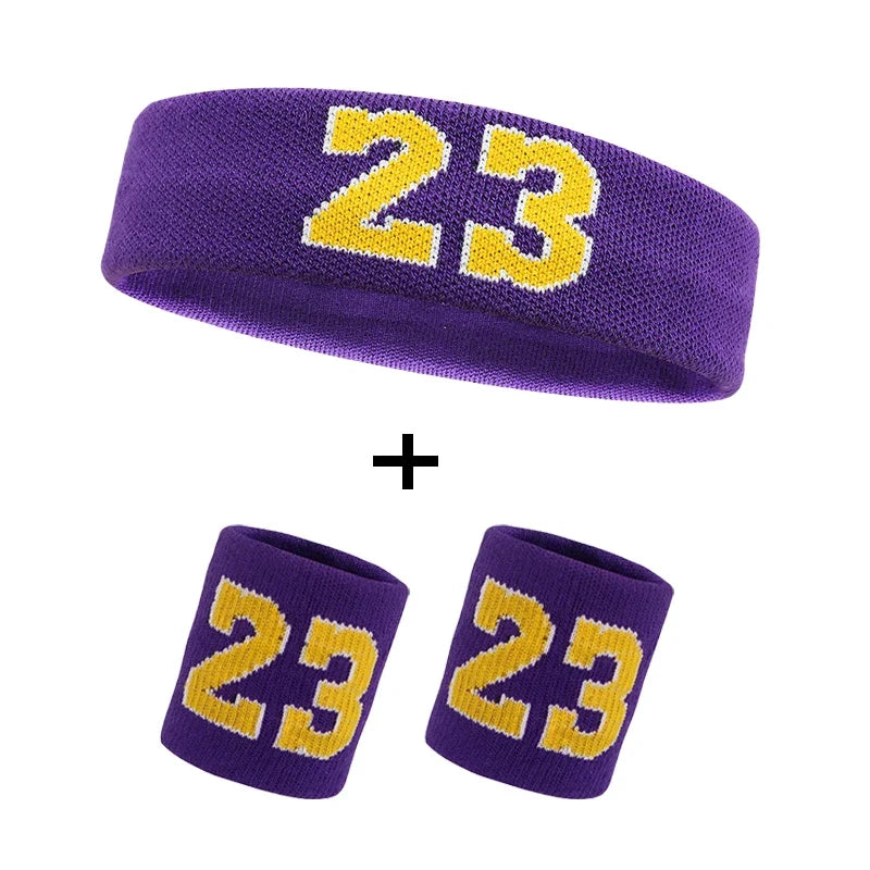 Cotton Sports Headband with Wrist Guard