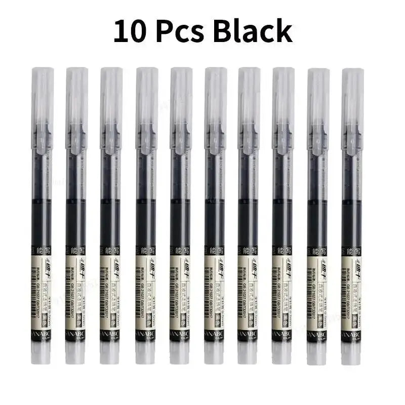 Gel Pen Set With Smooth Liquid Ink Needle Tip Writing