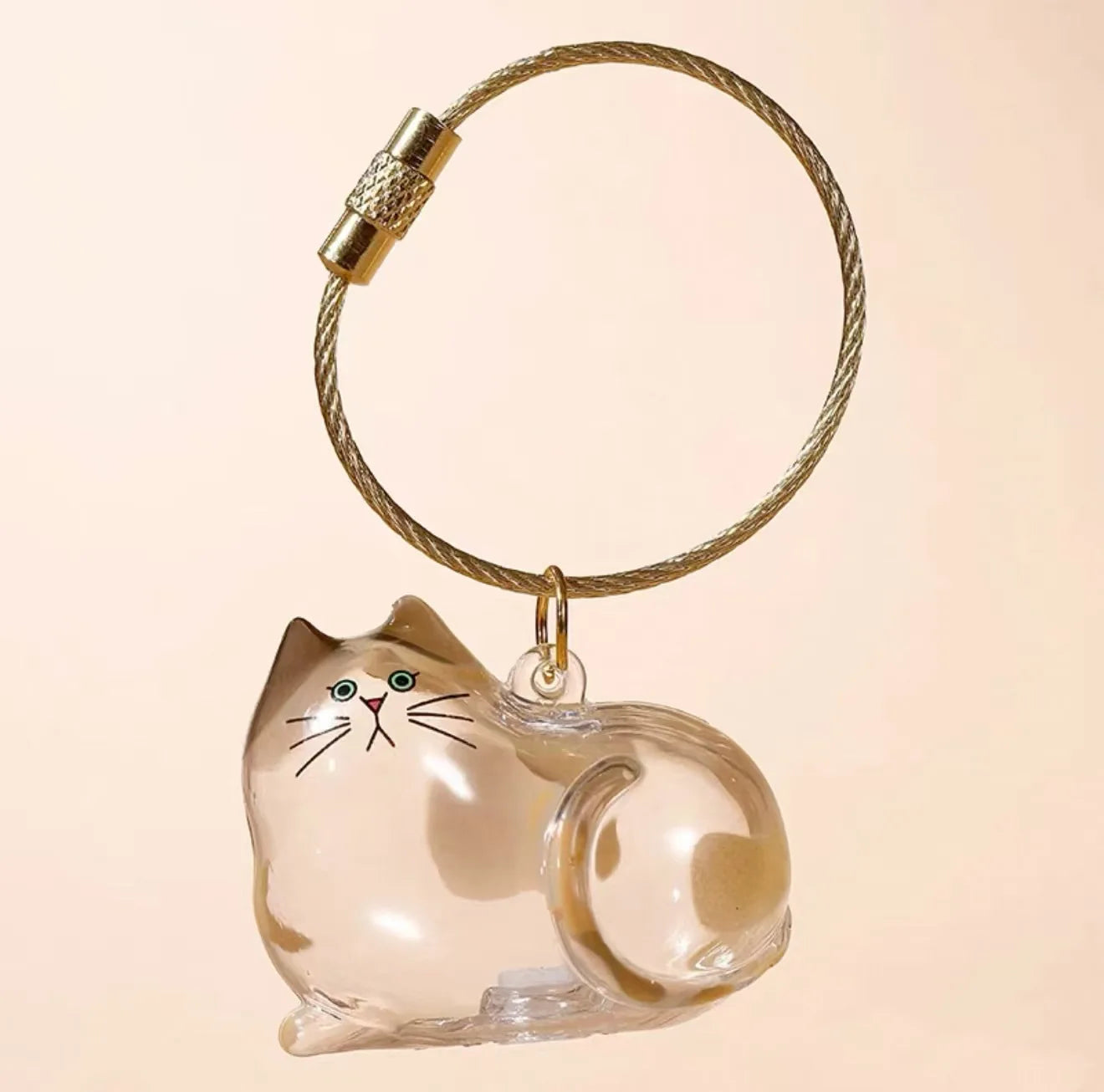 Dog Hair Storage Cute Pendant Keychain Bag Pendant Couple Car Key Chains Jewelry Souvenir Collection Gift Decoration Accessories