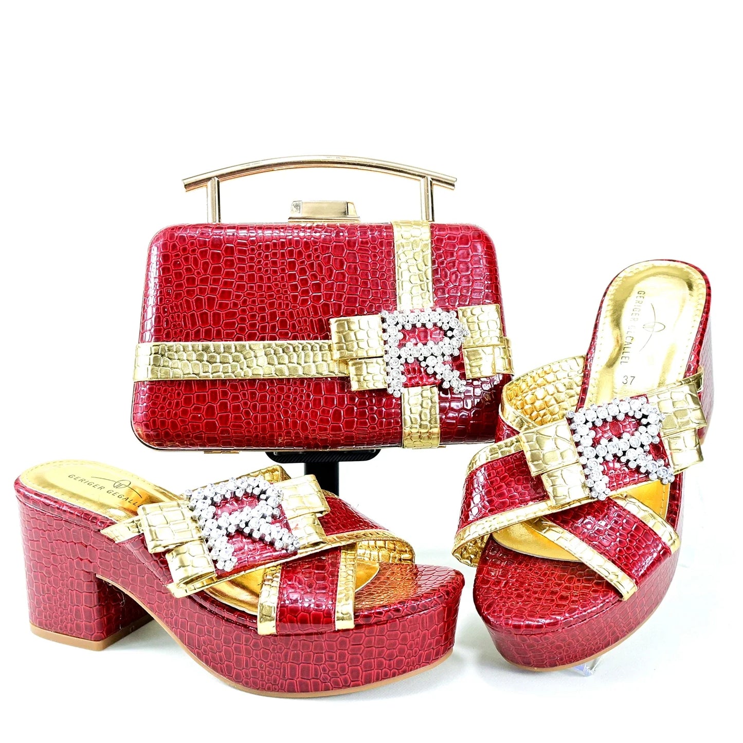 Conjunto a juego de zapatos y bolso HRT1-8