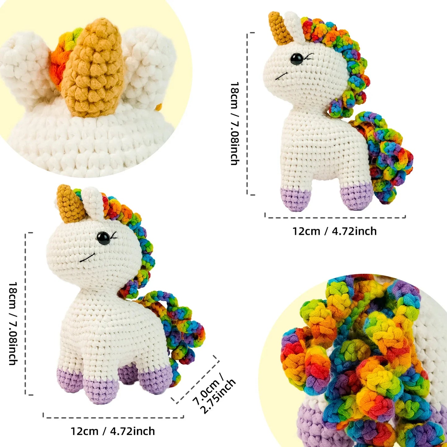Unicornio - Kit de Ganchillo Kawaii para Principiantes