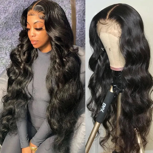 Peluca Frontal de Encaje Ondulado Transparente HD 13x4 13x6 Pre Arrancada 360 Pelucas de Cabello Humano Para Mujeres Peluca de Cierre 4x4