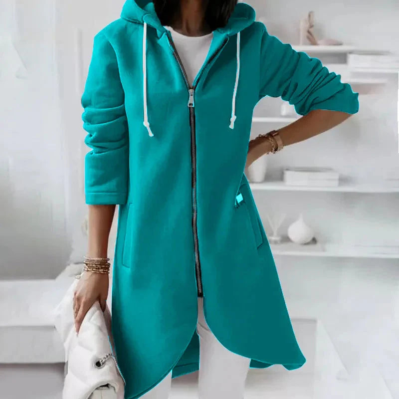 Sudadera urbana con cremallera extragrande para mujer