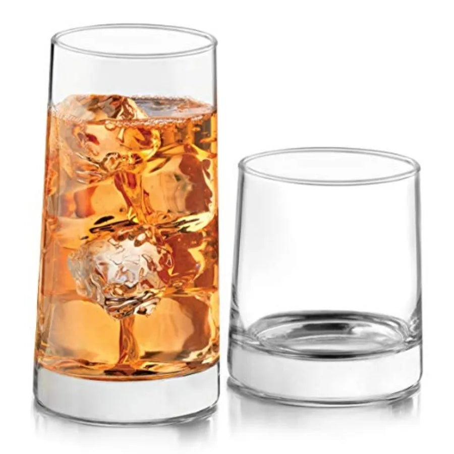 Classic Rocks Glasses and Tumblers Set Dishwasher Safe Drinkware