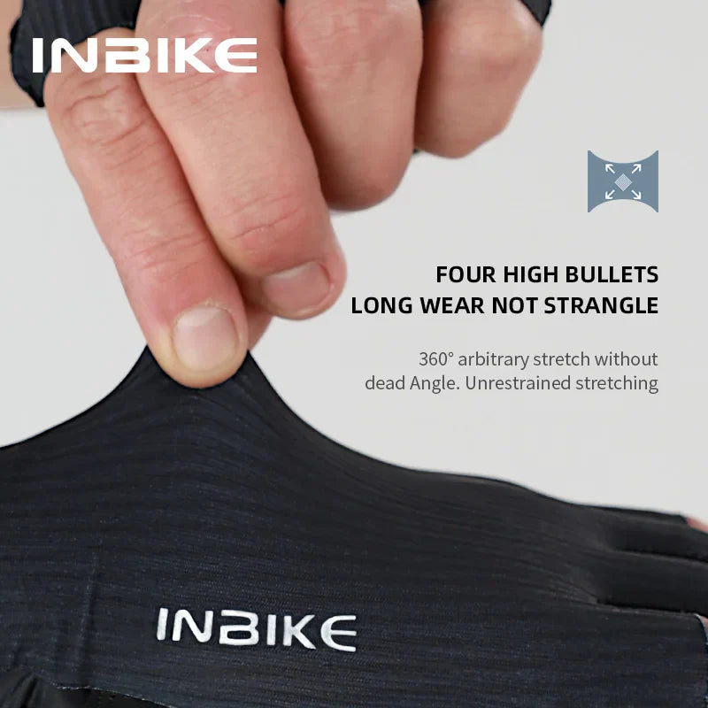 INBIKE Guantes de Ciclismo sin Dedos para Bicicleta de Carretera, Guantes MTB con Amortiguación para Hombre y Mujer, Accesorios Deportivos para Ciclismo