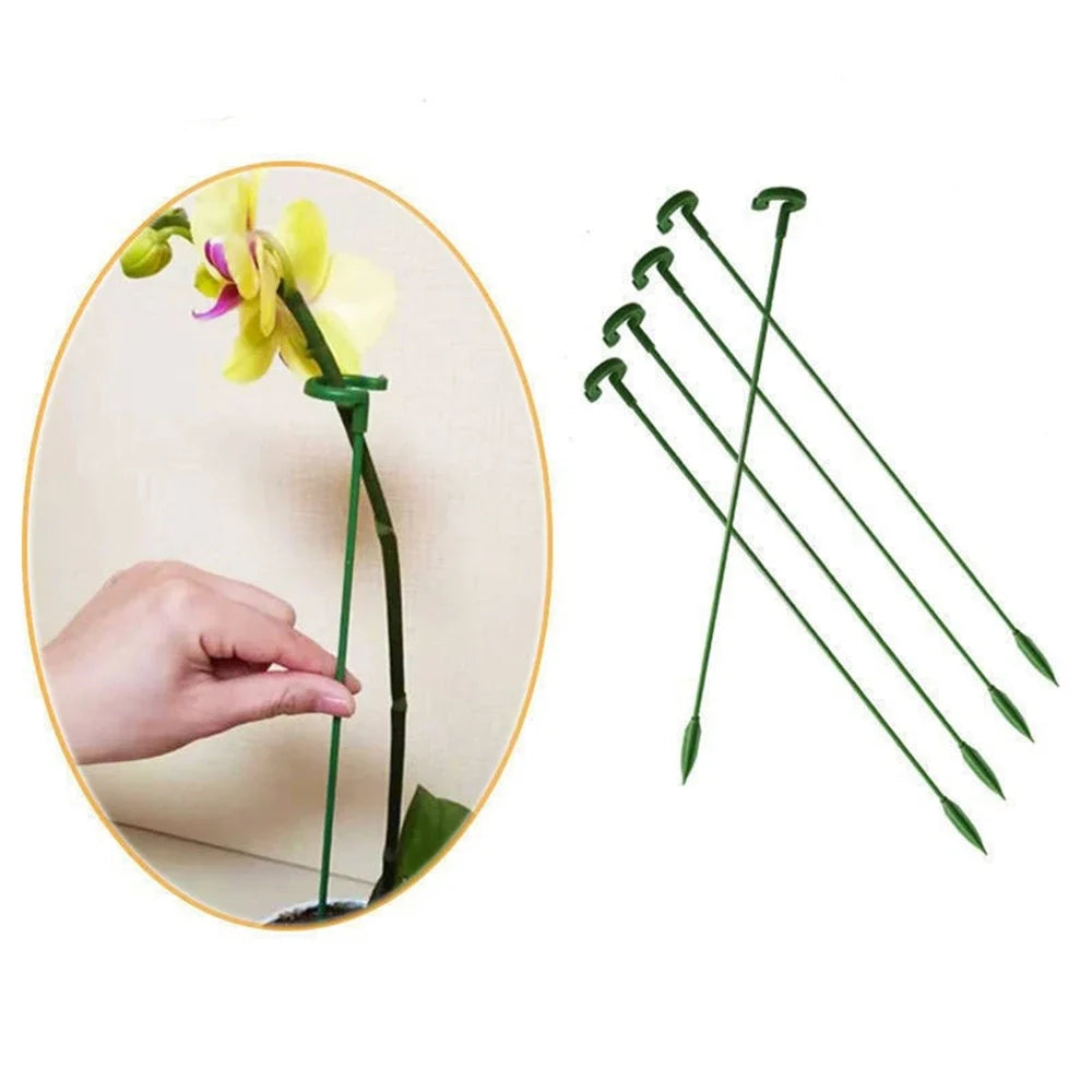 100pcs Plant Support Stakes Garden Floral Flower Support Single Stem
