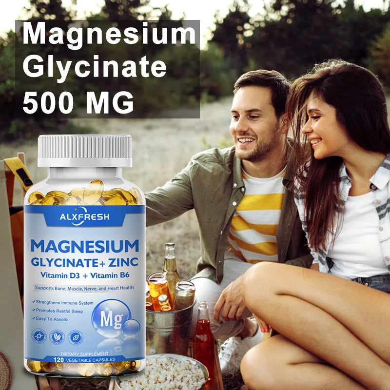 Magnesio+Zinc D3: Potencia Cerebral, Sueño y Concentración 500mg