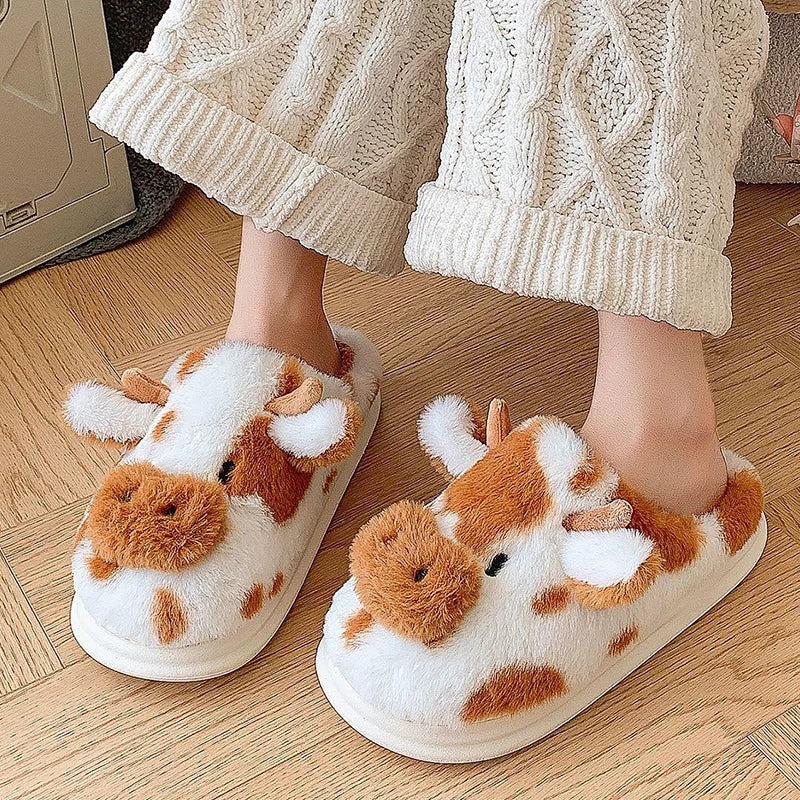 Cute Cow Slippers