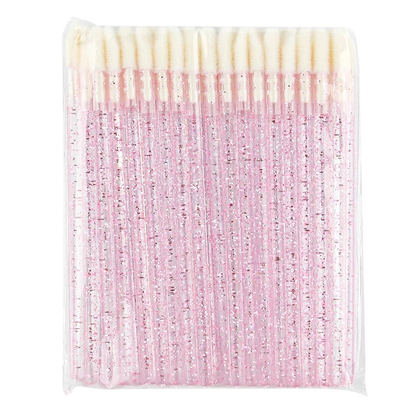 Lanjinglin 5/50 Pcs Lip Brush Reusable Makeup Brushes Lipstick Applicator Wands Eyelashes Extension Tool Beauty Accessories