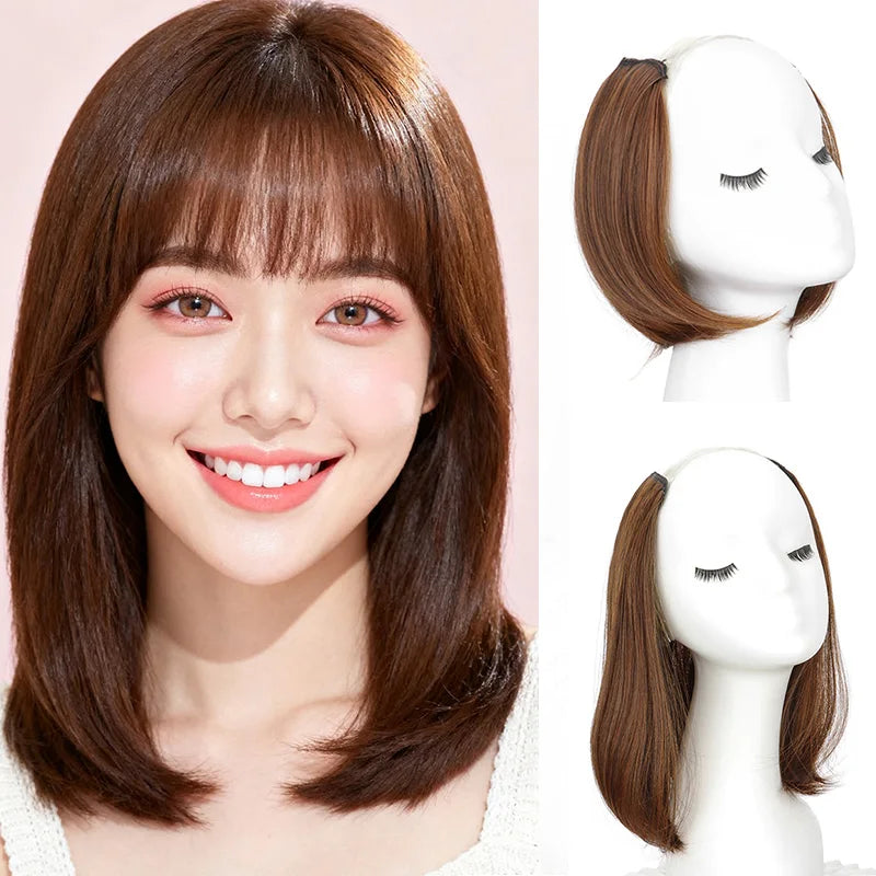 Clip In Hair Pieces for Volume | Straight Synthetic Hair Extensions for Women