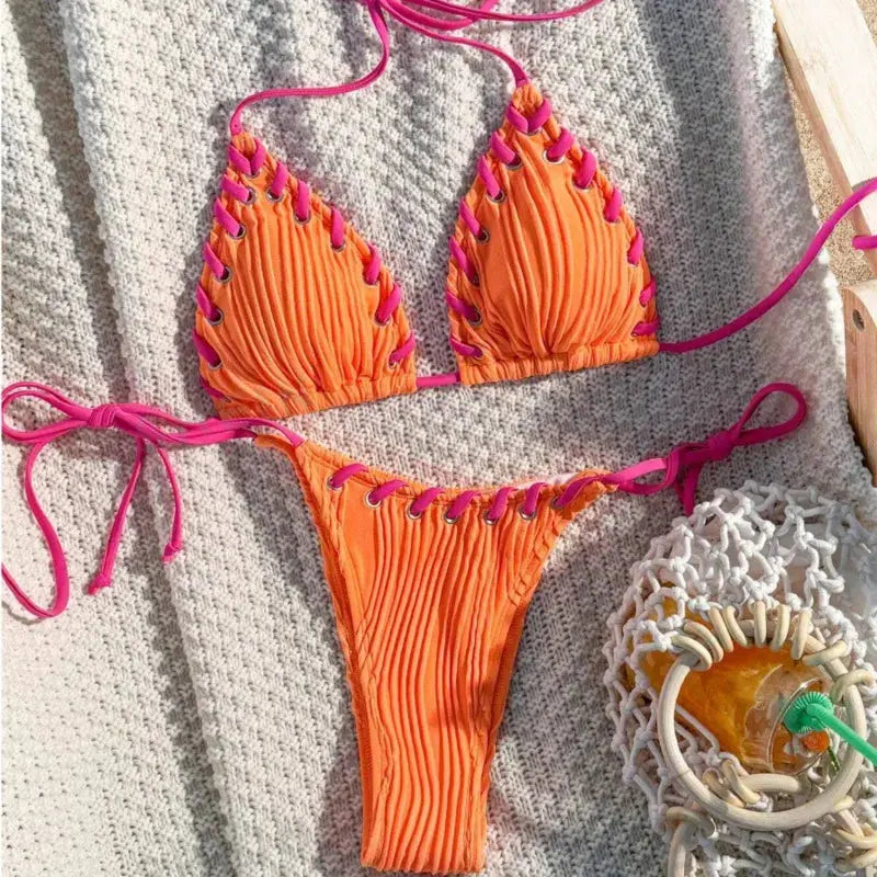 Accessories Sexikinis Swim Two-Piece Swimsuit Women's Beachwear Set + Stylish & Premium