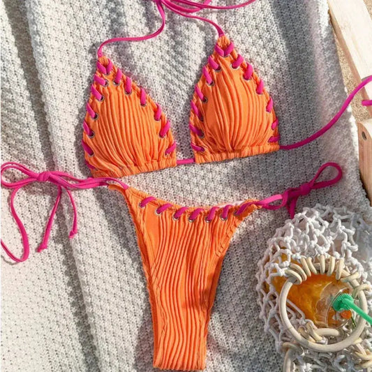 Accessories Sexikinis Swim Two-Piece Swimsuit Women's Beachwear Set + Stylish & Premium
