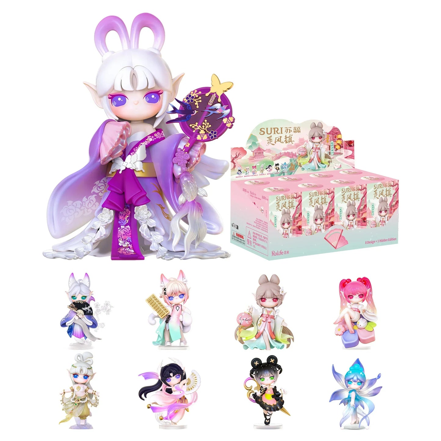 Rolife Suri Blind Box Suri's Lingfeng Town Action Figure Collectible Doll Toys Surprise Box Gift for Kids Friends Adults