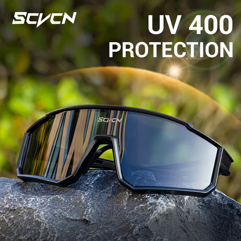 SCVCN Cycling Glasses Road Bike Glasses Running Eyewear Men Outdoor Sports Bicycle Sunglasses Women MTB Cycling Sunglasses