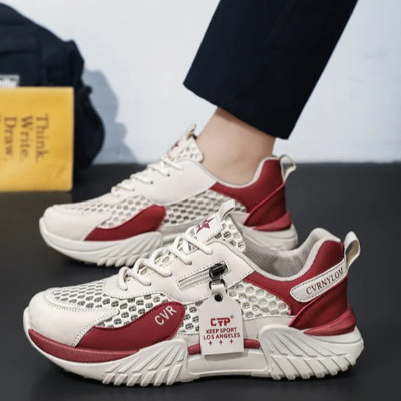 Men's Shoes Designer Luxury Outdoor Running Shoes Soft Sole Non Slip Breathable Tennis Shoe Fashion 2026 New Men Sneakers Spring