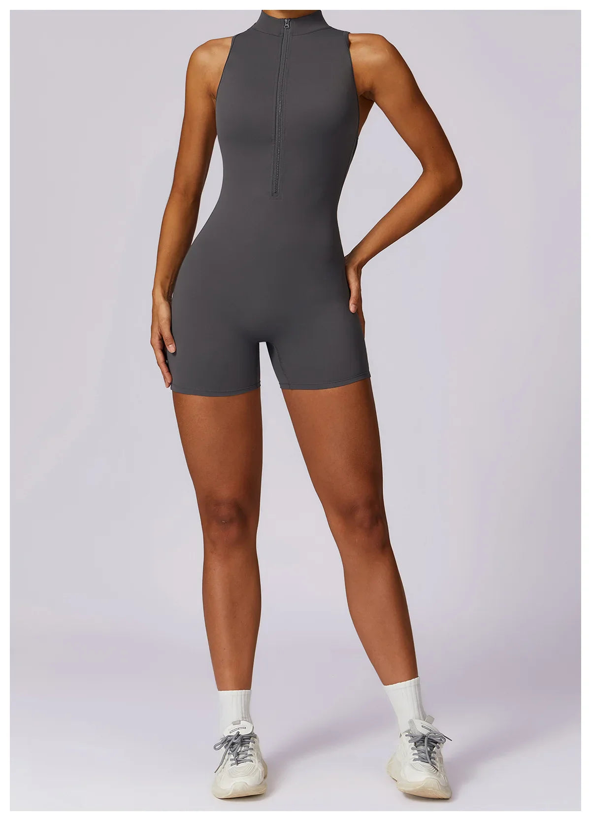 Mono sin mangas para mujer de corte ajustado, ideal para actividades deportivas