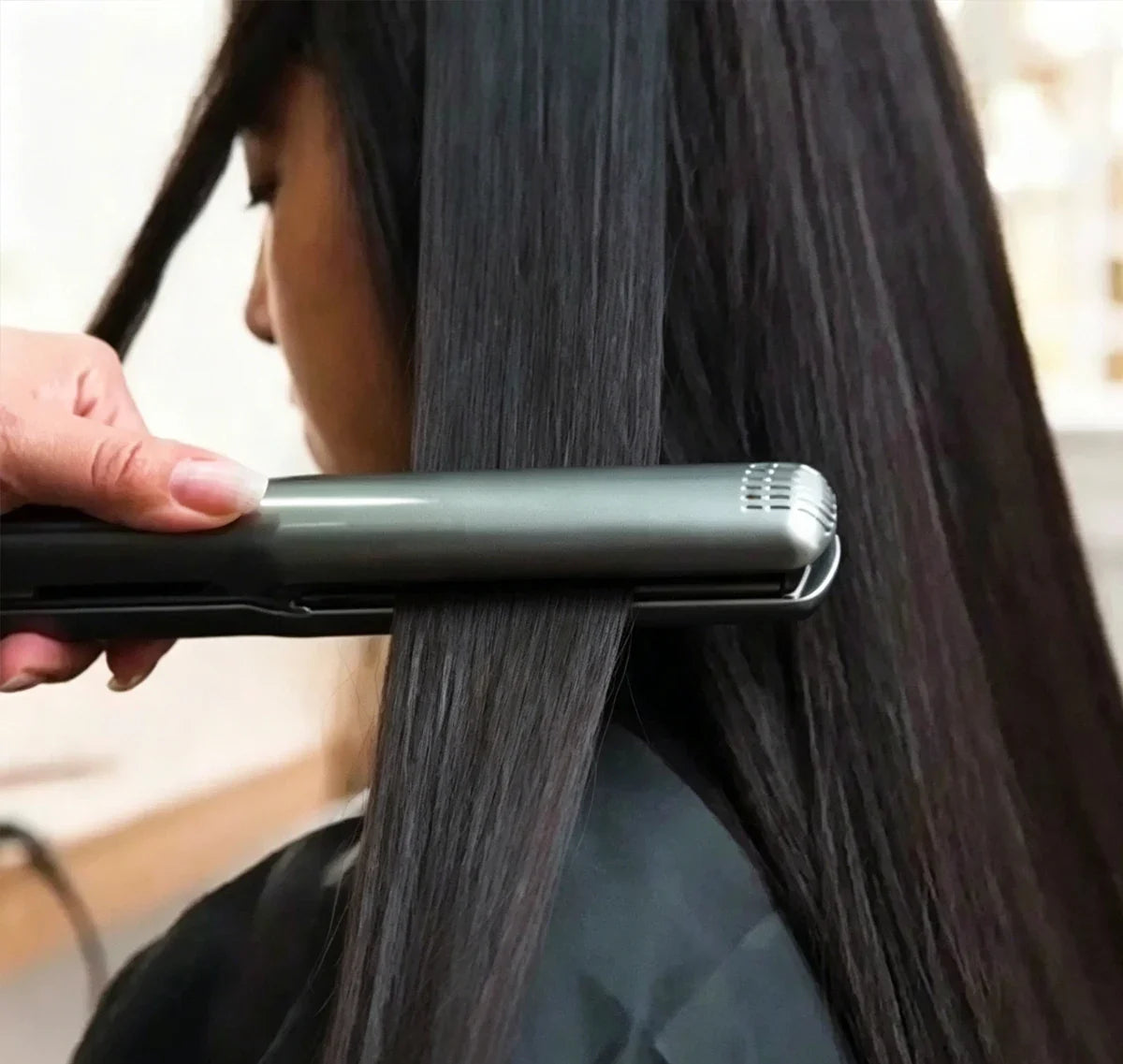 2 in 1 Titanium Flat Iron Hair Straightener Curler Instant Heat