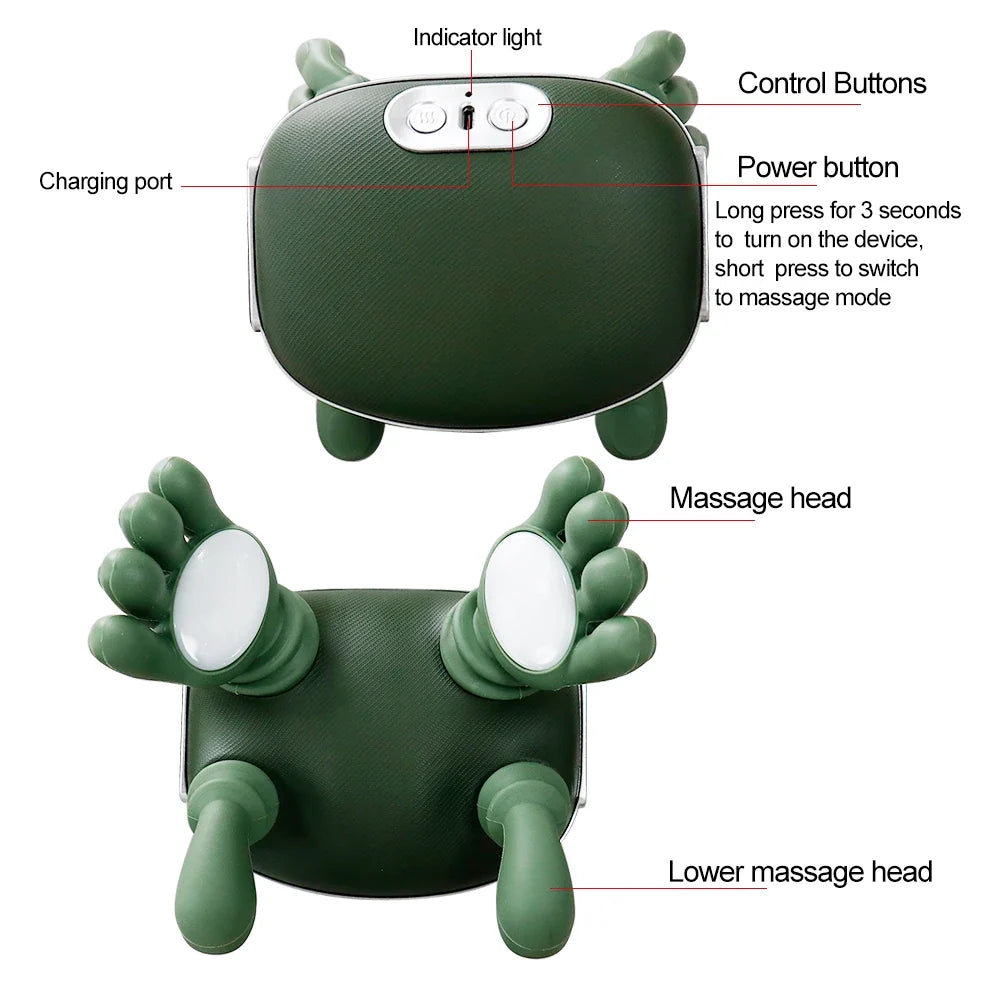 Bionic Finger Neck Shoulder Muscle Relax Massager Neck Cervical Trapezius Kneading Massage Shawl Brushless Motor Neck masajeador