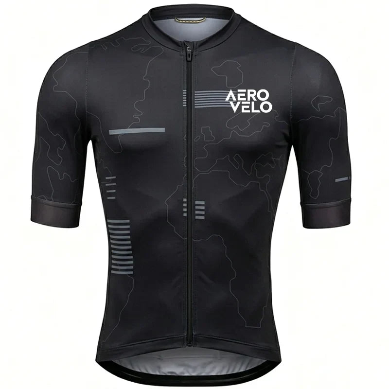 AERO VELO Cycling Jersey Set Men Cycling Clothing Summer Road Training Bike Shirts Suit Bicycle Bib Shorts MTB Uniform