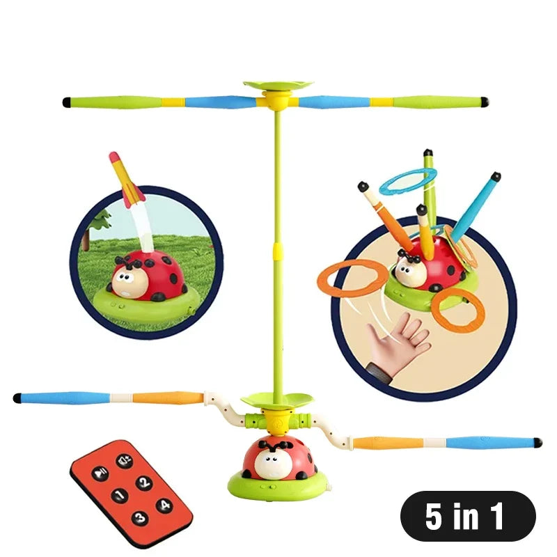 Electric Rope Skipping Machine Automatic Remote Control Jumping Rope Digital Counter Indoor Outdoor Exercise Toys Games for Kids