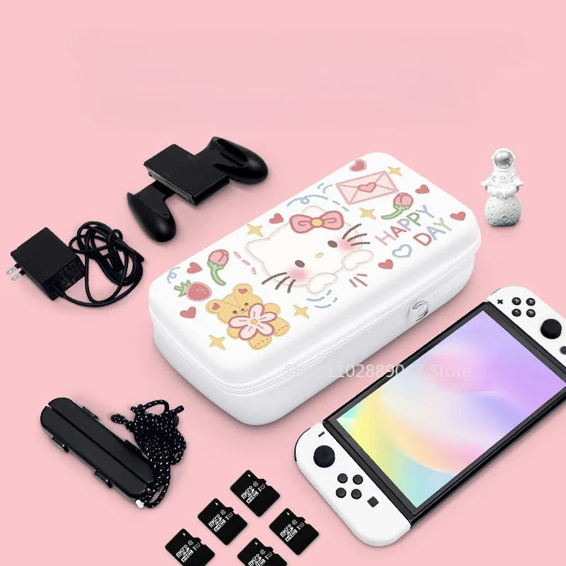 Suitable for Switch 2 Storage Bag. NS/OLED Large-capacity Console Storage with Built-in Stand for Holding Chargers
