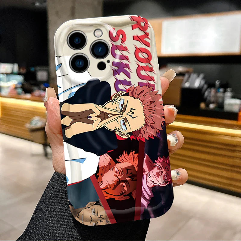 Funda de teléfono de onda suave Jujutsu Kaisen Gojo Satoru para iPhone