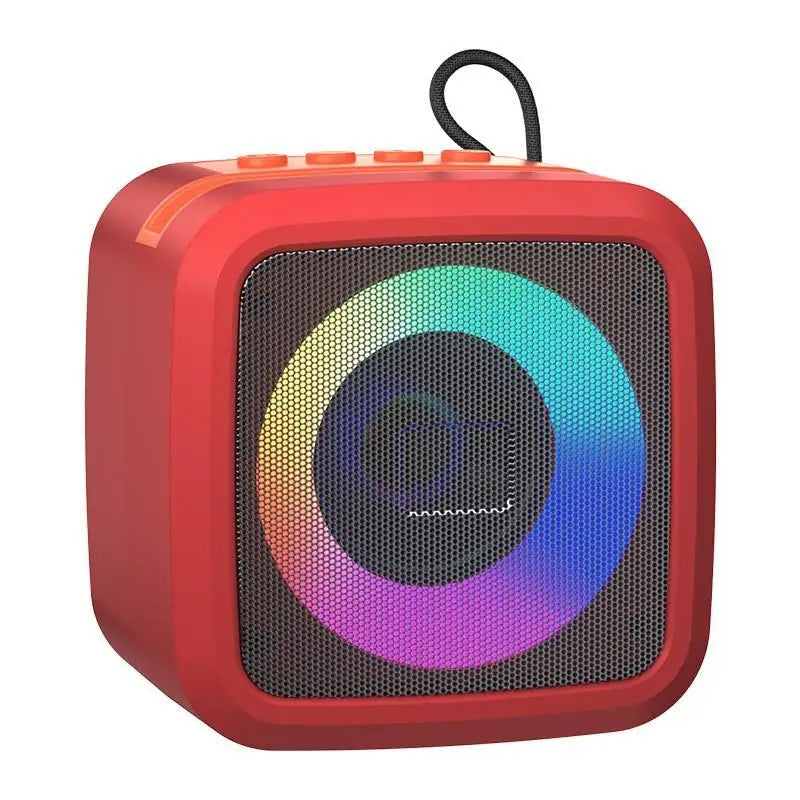 Mini Portable Bluetooth Speaker With Phone Holder, RGB Lights, Super Bass & 10H Playtime For Travel