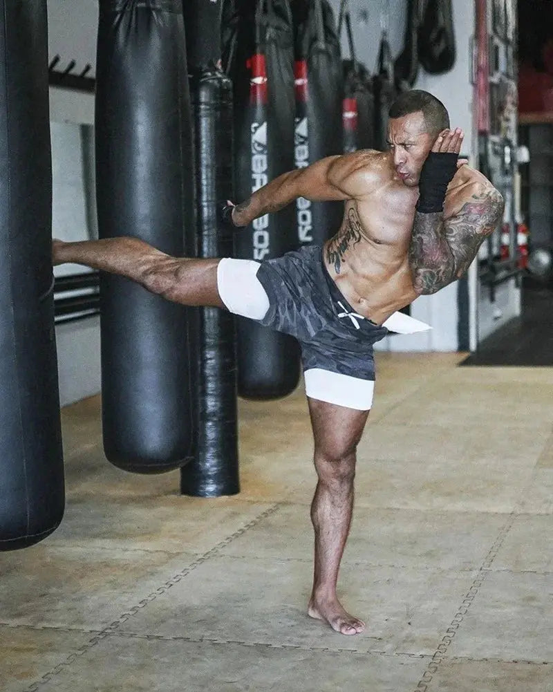 Men's Camo Running Shorts with Built in Liner