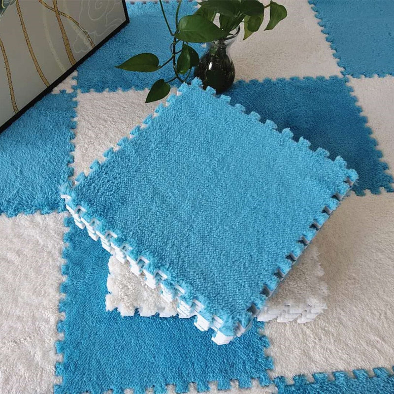 Baldosas de alfombra de felpa