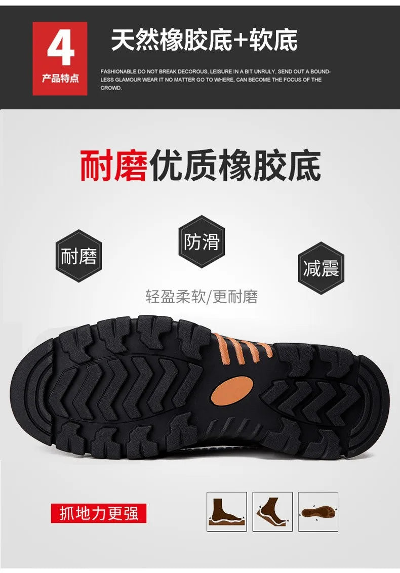 Autumn Genuine Leather Men's Casual Business Leather Shoes Lightweight Breathable Anti Slip Casual Leather Shoes Men Shoes