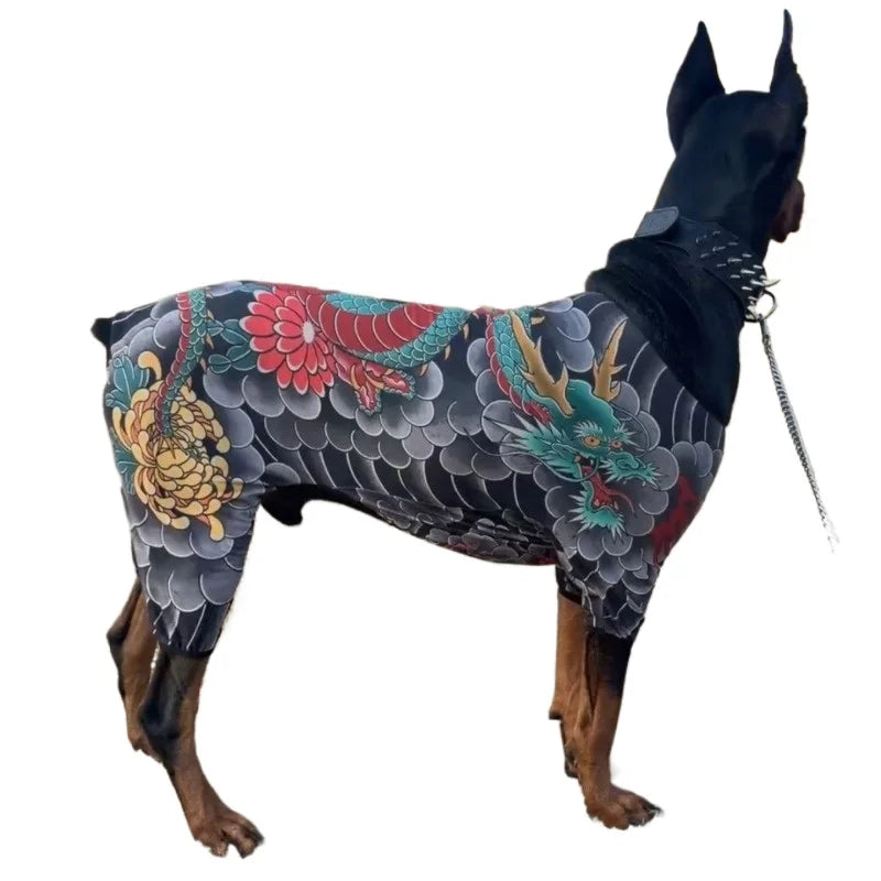 Funny Tattoo Dog Shirt Costume for Pets