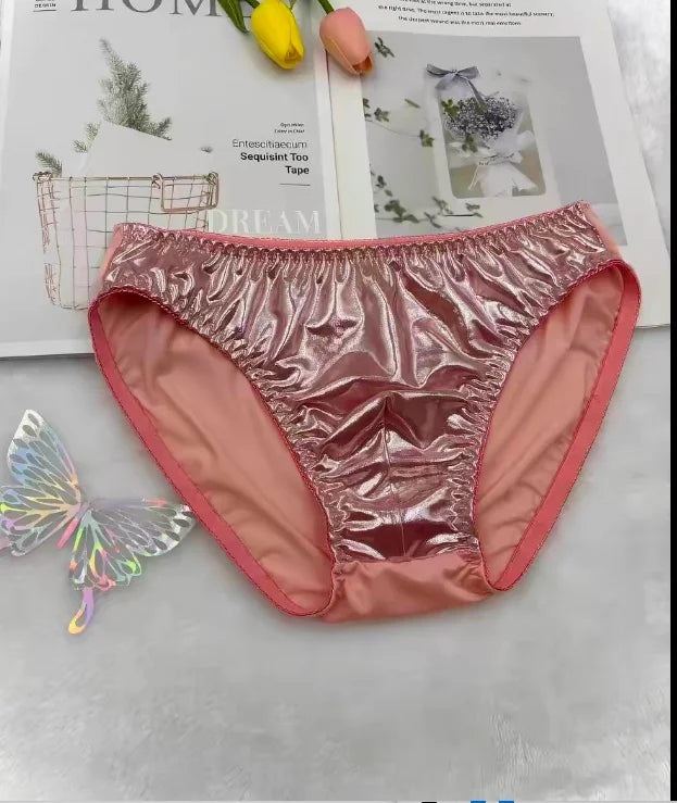 Men's Underwear Is Soft Smooth Close Fitting Sexy Comfortable  Shiny Elastic Daily Personalized Underwear