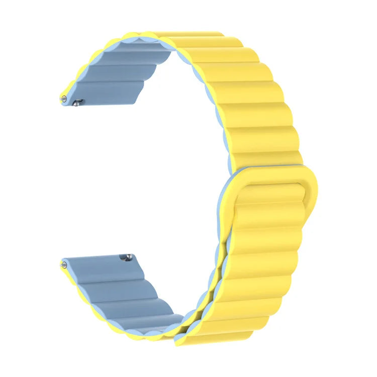 Motorola Moto Watch Ribbed Magnetic Silicone Loop Band, 32 Colors