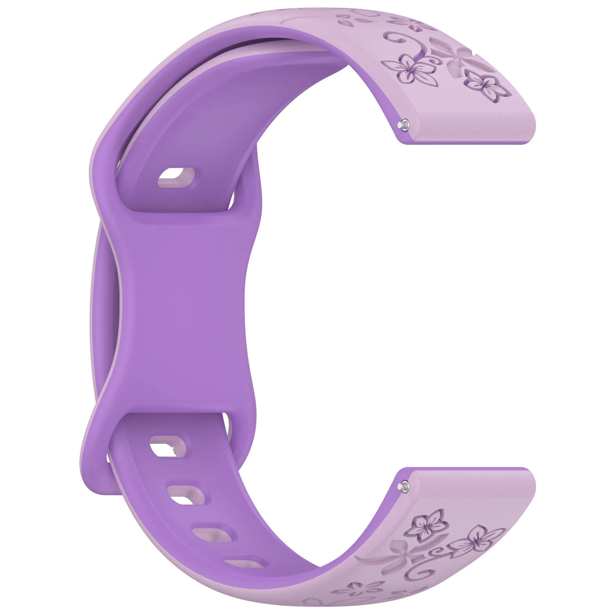 Amazfit Balance, GTR, GTS & Bip Floral Engraved Silicone Band