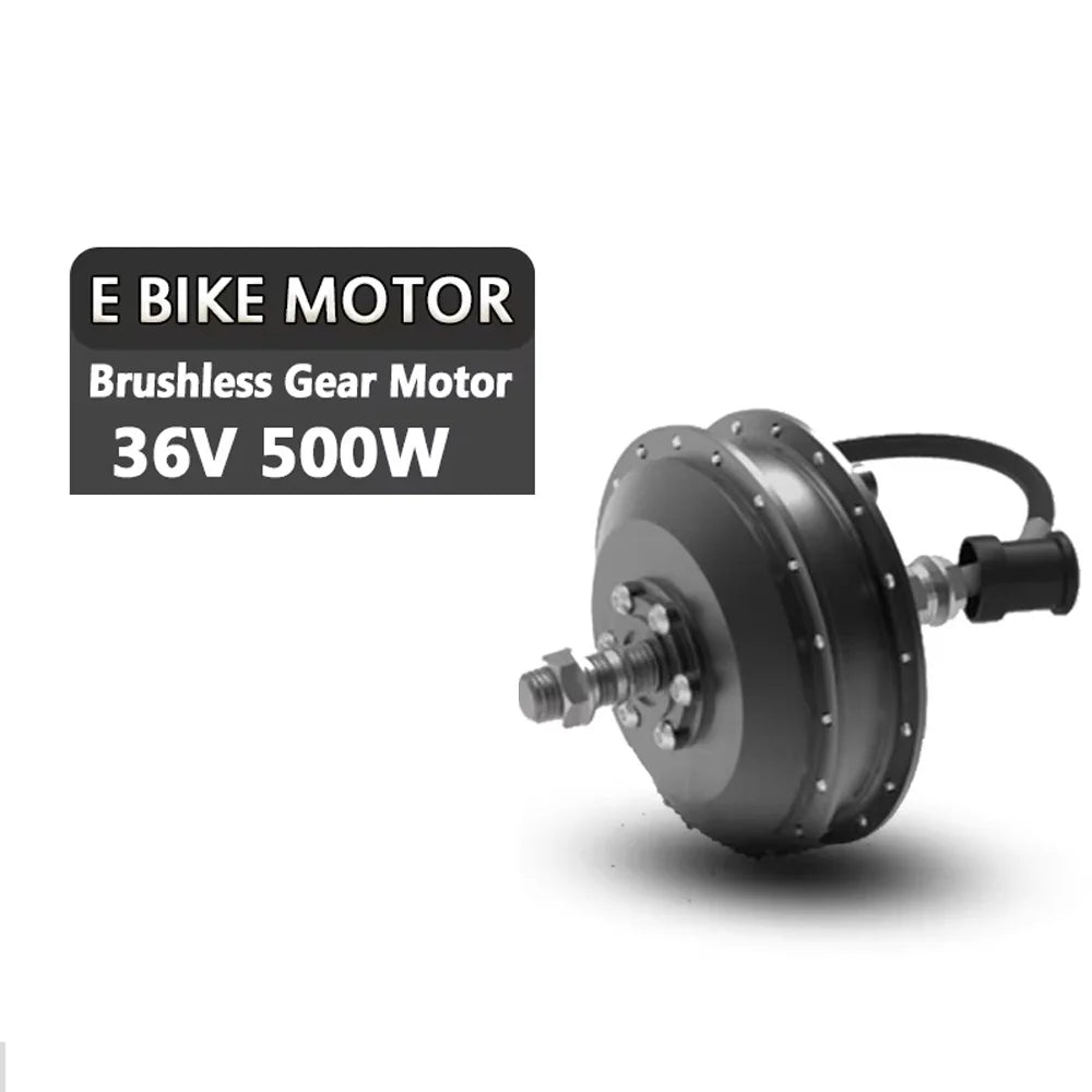 Electric Bike Motor Wheel 36V 250W 350W 500W Brushless Gear Hub Motor Front Rear 20"24"26"27.5"28"29"700C E Bike Motor Wheel