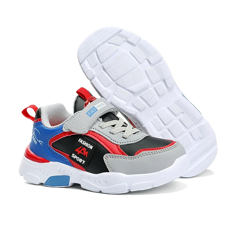 Children's Sports Shoes for Boys, Fashionable Mesh Breathable Casual Sports Shoes Lightweight Student's Running Sneakers