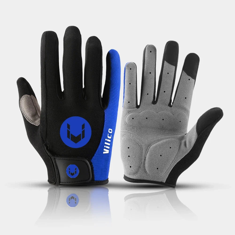 VILICO Cycling Autumn Gloves Full Fingers Bicycle Cycl Glove Men Woman for Spotrs Gym Fitness Fishing Bike Training Glove
