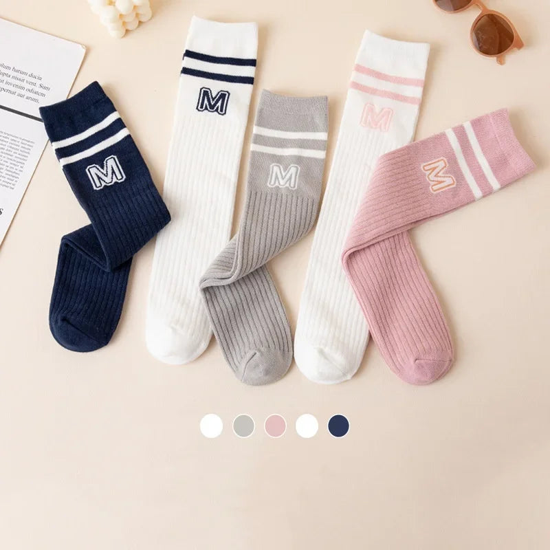 Kids' Letter Knee High Socks