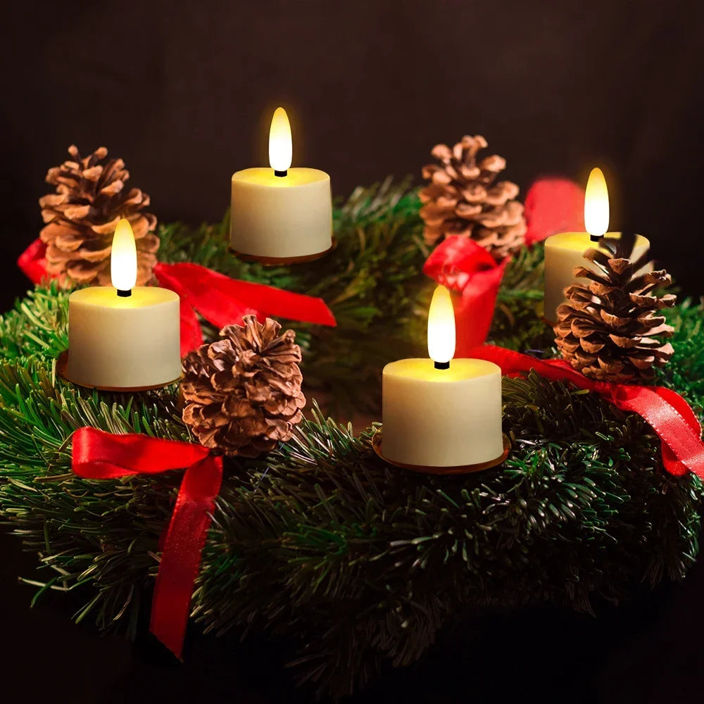 Rechargeable Flameless Candles ﻿Led Candle Electronic Warm Light Lamp With Timer Remote For Home Decor Wedding Candle Lights