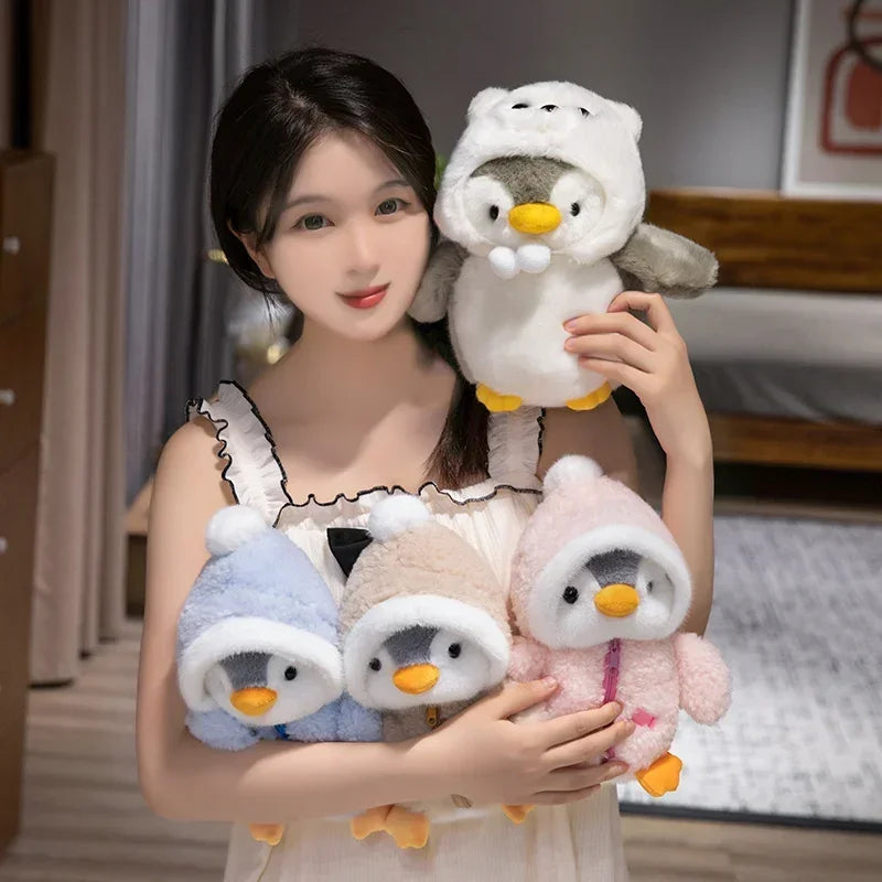 Peluche de pingüino con parka