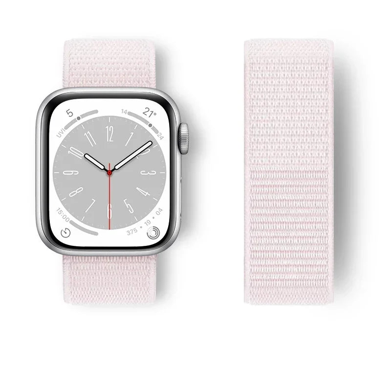 Nylon Sport loop Strap For Apple Watch Band 44mm 42/40mm 45mm  38/41mm pride Bracelet iwatch Ultra2 49mm Series 9 8 se 7 6 5 4 3