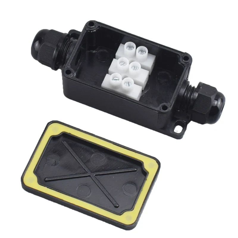 IP66 Waterproof Junction Box 2 Way 3 Way 3mm-6.5mm Cable Connector Sealed Retardant Electrical Outdoor Waterproof Box