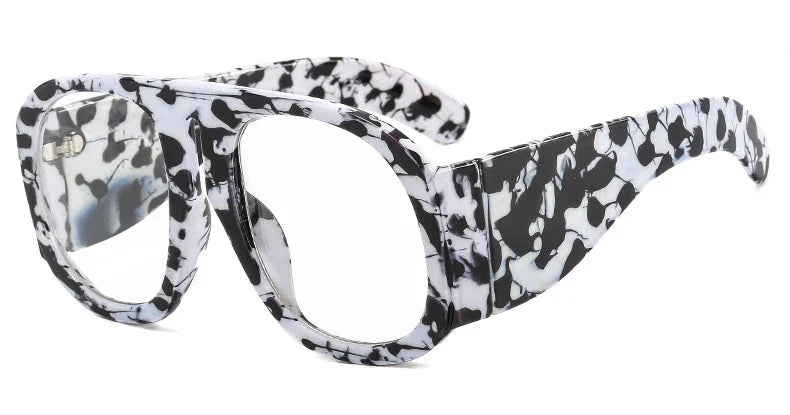 Gafas de sol de piloto con lentes degradadas para mujer, de moda, de marca, de montura grande, transparentes, para mujer 2021, gafas de sol transparentes