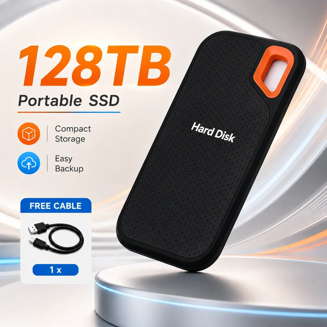 Original Hard Drive External Hard Disk 2TB Portable SSD USB-C Fast Storage Disk for Laptop Mac PC Phone Photo File Backup