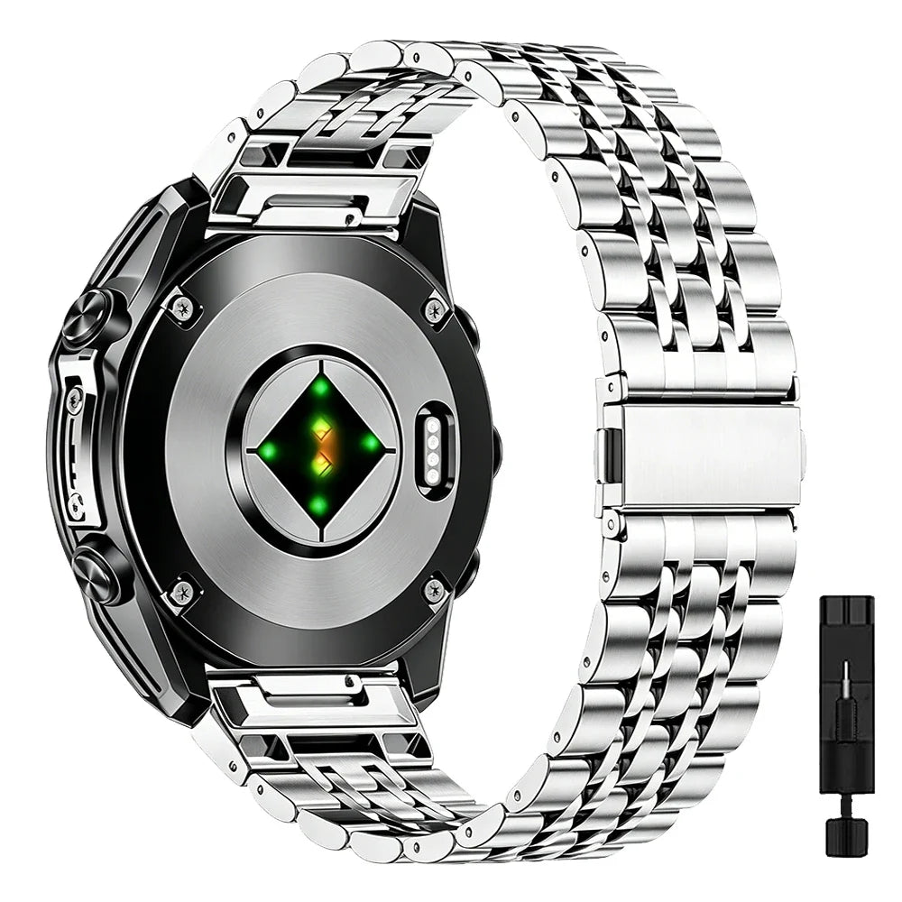 Garmin QuickFit 22/26mm Stainless Steel Five-Link Band