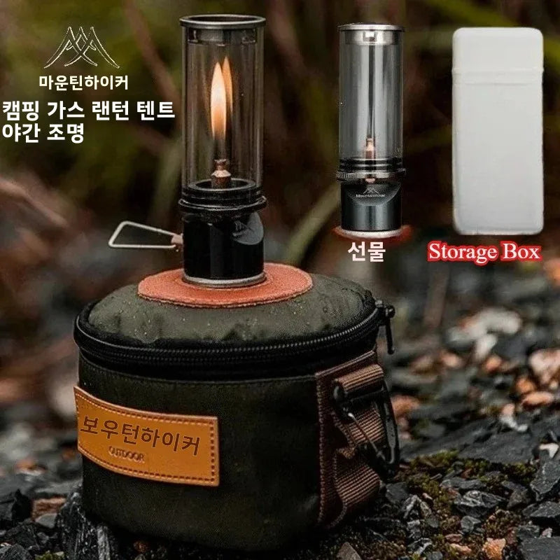 MOUNTAINHIKER Retro Picnic Camping Atmosphere Light Creative Desktop Bedside Gas Lamp for Outdoor Decorative Lighting